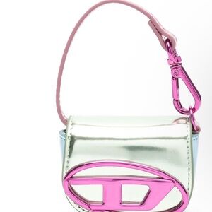 Diesel Pink and Silver Mini Bag